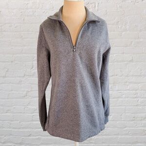 Sport-Tek Gray Quarter-Zip Pullover